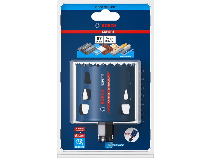 Žaga za izrezovanje lukenj Bosch EXPERT Multi Material Power Change Plus, 2608900432